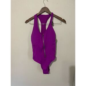 Smart & Sexy womens Racerback One Piece Swimsuit, Fierce Violet, Medium US